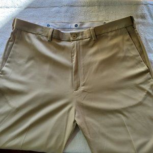 HAGGAR Khaki Classic Fit Dress Pants, 36W X 34L